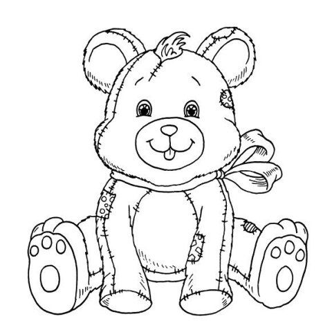 Kolorowanka Kolorowe misie
