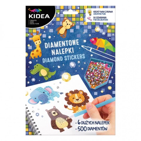 Mozaika Zoo NAKLEJKI DIAMENTOWE Kidea (NDZOKA)