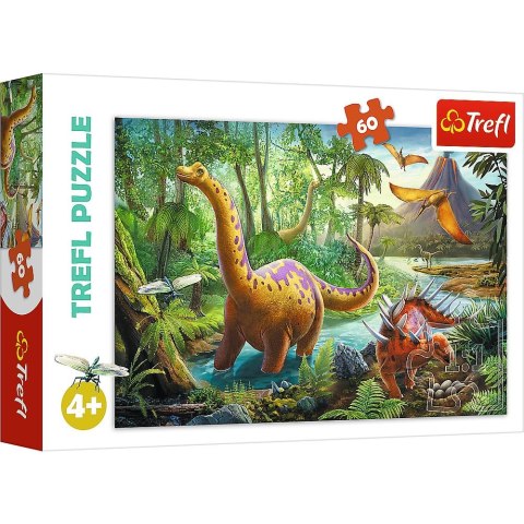 Puzzle wędrówka dinozaurów 60 el. Trefl (17319)