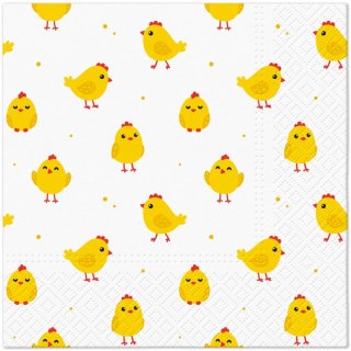 Serwetki TaT Wielkanoc Bunnies In Basket mix bibuła [mm:] 330x330 Paw (TL127900)