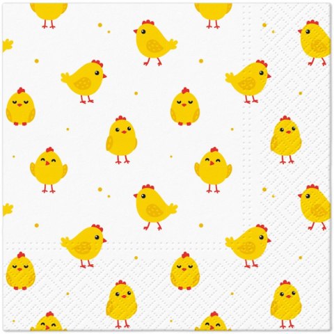 Serwetki TaT Wielkanoc Bunnies In Basket mix bibuła [mm:] 330x330 Paw (TL127900)