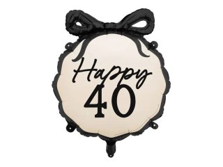 Balon foliowy pastylka Happy 40 18cal Partydeco (FB266-40)