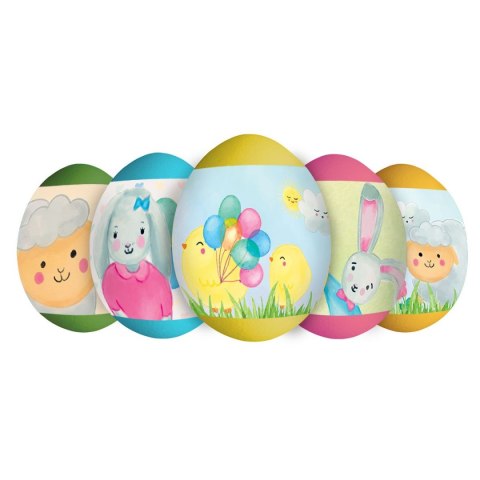 Dekoracja jajek Owijki termokurczliwe na jajka - wesołe zwierzaki (9 szt.) Arpex (SW3421)