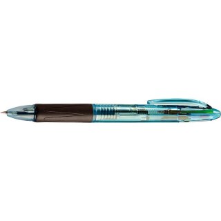 Długopis standardowy 4-kolorowy wkład niebieski 1mm Tetis (KD800-4M)