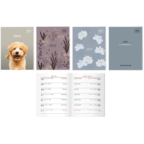 Kalendarz książkowy (terminarz) 5902277358691 8x15,5 kieszonkowy 80mm x 155mm Interdruk (64 STRONY)