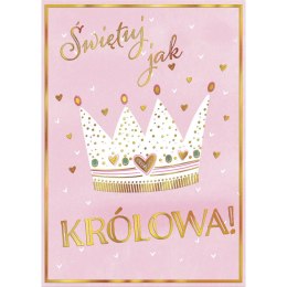 Kartka składana KARNET B8 korona Henry (5905701484270)