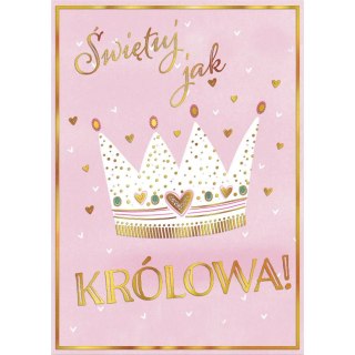 Kartka składana KARNET B8 korona Henry (5905701484270)