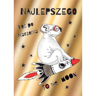 Kartka składana KARNET B8 odlotowiec Henry (5905701484362)