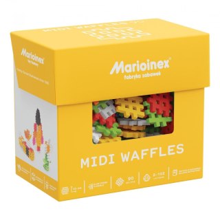 Klocki konstrukcyjne Midi Waffle 90 elementów Marioinex
