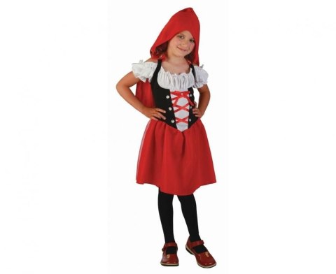 Kostium Słodki Kapturek (sukienka z peleryną i kapturem), rozm.110/120 cm Godan (SL-RG11)