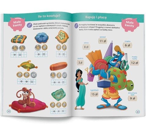 Książka dla dzieci Disney Uczy. Monety i banknoty. Disney Księżniczka Ameet (UPZ 9304)