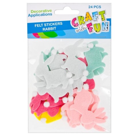 Naklejka (nalepka) Królik z pomponem Starpak (445998)