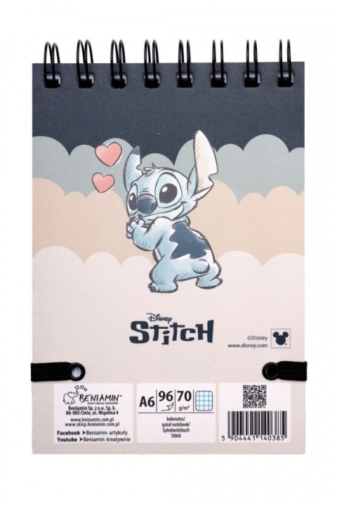 Notes (notatnik) Stitch A6 96k. krata Beniamin