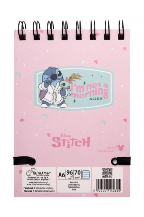 Notes (notatnik) Stitch A6 96k. krata Beniamin