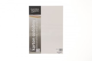 Papier ozdobny (wizytówkowy) płótno białe A4 biały 240g Galeria Papieru (202121)