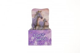 Pojemnik na długopisy konie różne tektura pokryta folią Derform (PPSKO25)