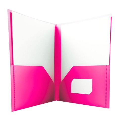 Skoroszyt 5903242103360 A4 różowy polipropylen PP Tetis (BT619-R (120))