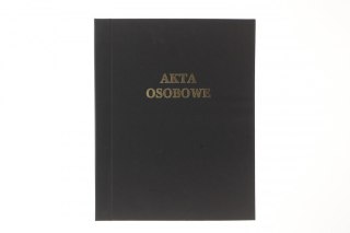 Teczka do akt osobowych sztywny grzbiet, bez treści ABCDE A4 czarny Warta (339-103)