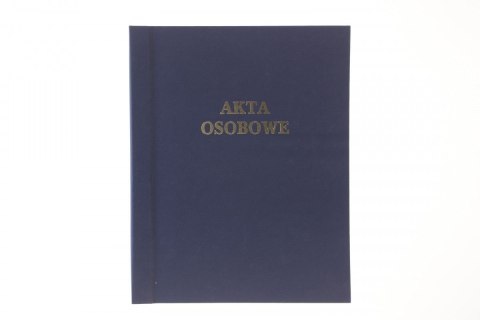 Teczka do akt osobowych sztywny grzbiet, zadrukowana ABCDE A4 granatowy karton Warta (339-106)