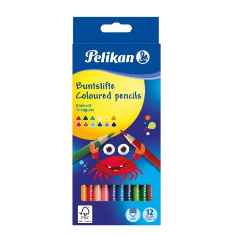 Kredki ołówkowe 700115 12 kol. Pelikan (100401582)