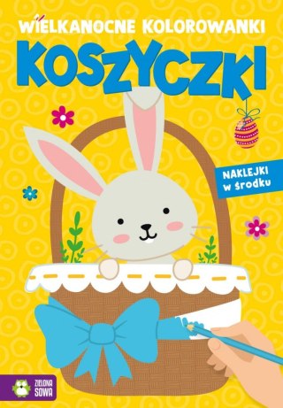 Książeczka edukacyjna Wielkanocne kolorowanki. Koszyczki Zielona Sowa