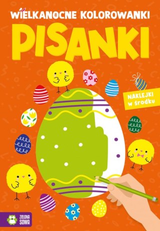 Książeczka edukacyjna Wielkanocne kolorowanki. Pisanki Zielona Sowa