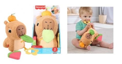 Pluszak KAPIBARA SENSORYCZNA PRZYTULANKA Fisher Price (HYR54)