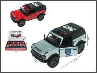 Samochód Ford Bronco Back 1:34 Policja Straż Pożarna z napędem Hipo (HXKT261)
