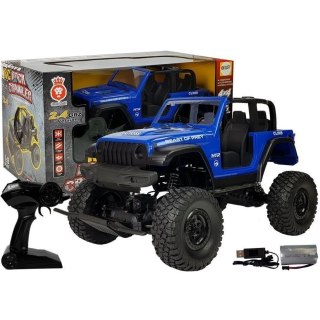 Samochód Terenowe Zdalnie Sterowane 4x4 Amortyzatory 2.4G Niebieski Lean (9086)
