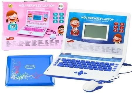 Zabawka edukacyjna Laptop interaktywny 60 funkcji niebieski Lean (20107)