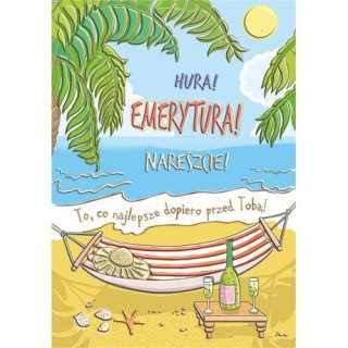 Kartka składana A5 EMERYTURA HAMAK A5 Henry (5907465664516)