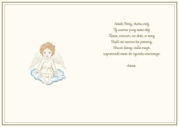 Kartka składana Karnet A5 CHRZEST ANIOŁ STRÓŻ A5 Henry (5905701487226)