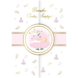 Kartka składana Karnet A5 KOPERTA CHRZEST RÓZ A5 Henry (5905701480593)