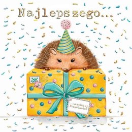 Kartka składana Karnet KW jeż kw Henry (5905701485796)