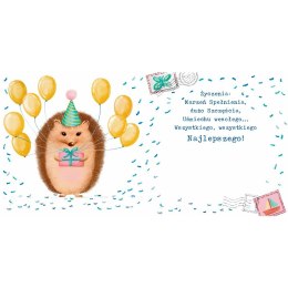 Kartka składana Karnet KW jeż kw Henry (5905701485796)