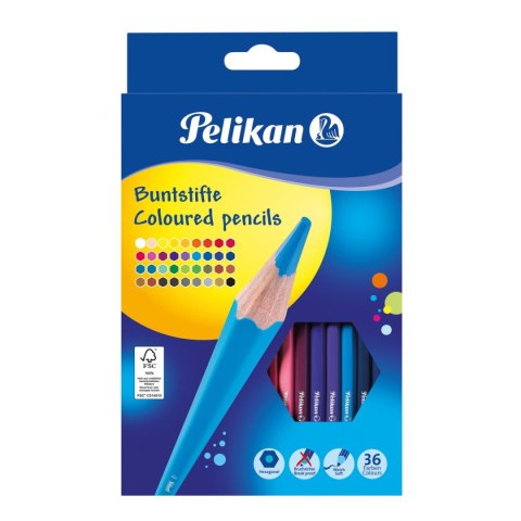Kredki ołówkowe 36 kol. Pelikan (100401584)