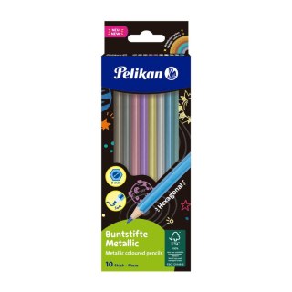 Kredki ołówkowe metallic 701235 10 kol. Pelikan (300001202)