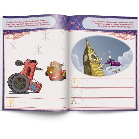 Książka dla dzieci Auta. Ćwiczę Szlaczki Ameet