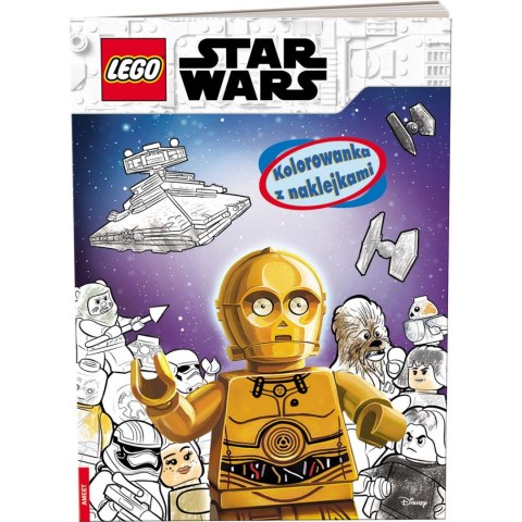 Książka dla dzieci LEGO® STAR WARS™. Kolorowanka z Naklejkami Ameet