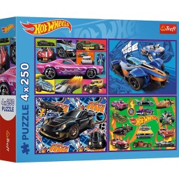 Puzzle Hot Wheels 4x250 el. Trefl (13312)