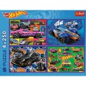 Puzzle Hot Wheels 4x250 el. Trefl (13312)