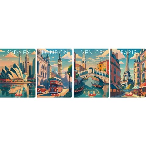 Brulion Retro City A5 96k. 70g krata Herlitz (400196840)