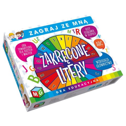 Gra edukacyjna ZAKRĘCONE LITERY Multigra