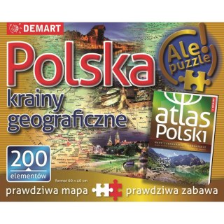Puzzle Polska:krainy geograficzne 200 el. Demart
