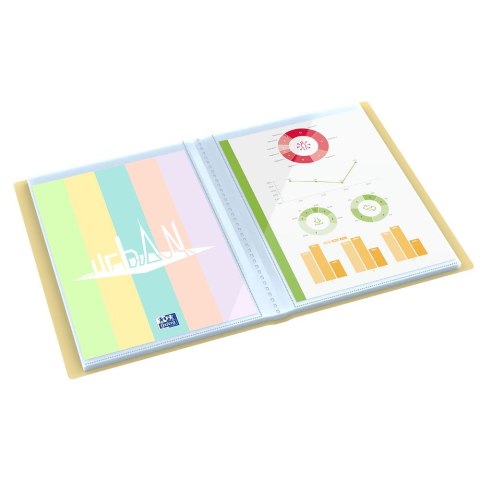 Teczka ofertowa Urban pastel A4 kolor: mix 20 kieszeni Oxford (400187643)