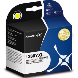 Toner alternatywny do Brother 1280YXL | MFC J5910DW/6510/6710 żółty Asarto (AS-B1280YXL)