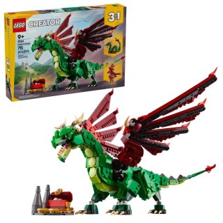 Klocki konstrukcyjne Creator 3w1 Średniowieczny smok Lego (31161)