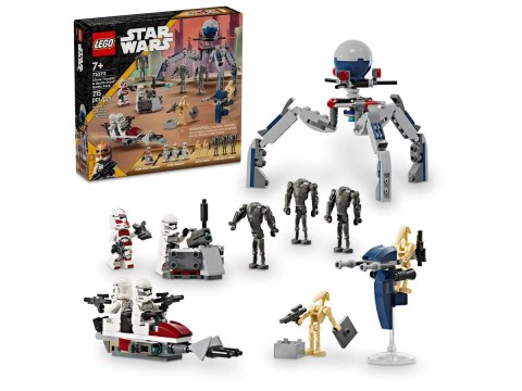 Klocki konstrukcyjne Lego Star Wars Zestaw bitewny z żołnierzem armii klonów™ i droidem bojowym™ (75372)