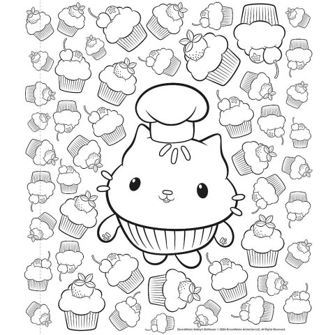 Kolorowanka Gabby Koci Domek Gabi. Zróbmy sobie plakaty Trefl (Ks79794)