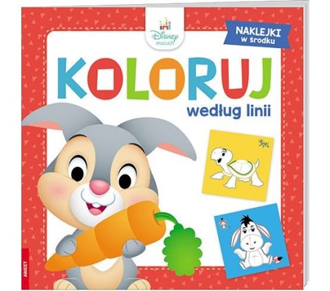 Książka dla dzieci Disney Maluch. Koloruj Według Linii Ameet (COLN 9201)